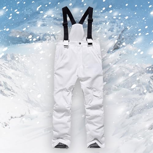 Boys Girls Unisex Classic Snow Bib Ski Pants Overalls Winter Snowsuit Water-Resistant Windproof Outdoor Rain Bib2