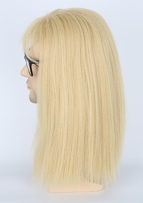 Topcosplay Men 80s Mullet Wig Blonde Long Straight Halloween Party Costume Man Wigs - Image 4