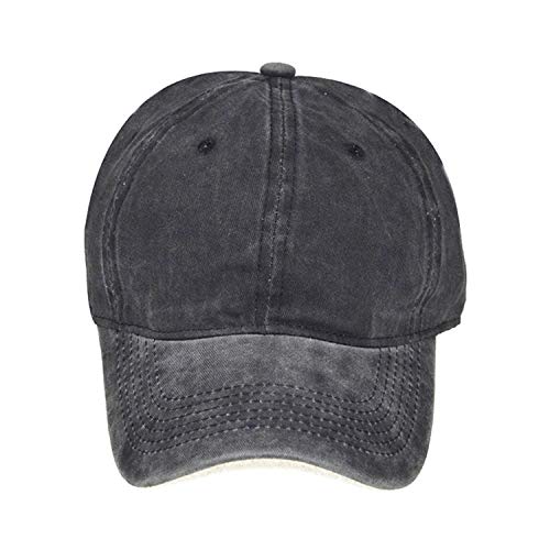 Boné de beisebol ajustável de algodão para meninos e meninas Urban Virgin, Preto, Prime One Size(Fit