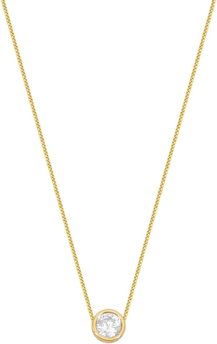 Colar e pingente ponto de luz com pedra de zircônia Banhado á ouro 18k e Antialérgico