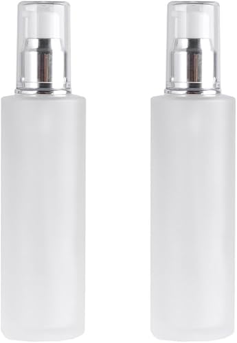 Miniatura 1 de Botella vacía recargable de vidrio esmerilado para base de maquillaje, envases de bomba de viaje, frascos de almacenamiento de cosméticos para