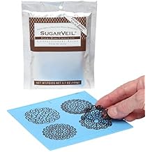 SugarVeil Medallion Topper Mat with Chocolate SugarVeil Icing