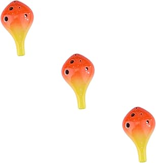 SUPVOX 3 Pçs 6 Ocarina Instrumento Musical Para Iniciante Fácil De Aprender Instrumento Musical Crianças Instrumentos Musicais Instrumentos Infantis Flauta Instrumento Musical Boca Longa