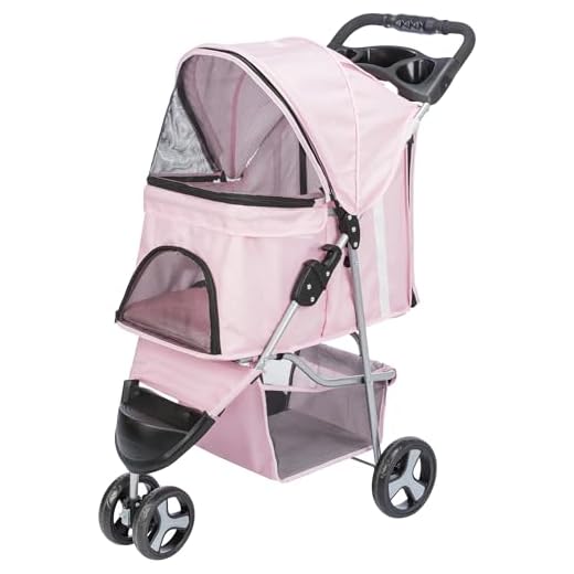Foldable Pet Stroller for Small Pets