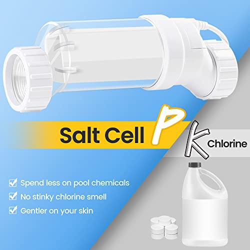 Chlorworks Salt Cell - Model No. Cwh9A Compatible With Hayward Salt Cell Model No. T-Cell-9, Cell Plates Provided By American Company, 1 Year Limited Usa Warranty #TOP5