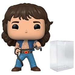 POP Rocks : AC/DC – Bon Scott Funko Figurine en vinyle (livrée avec étui de protection compatible), multicolore, 9,5 cm - Les Beatles, Paul McCartney, John Lennon, RIngo Starr, George Harrison