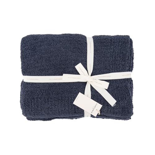 [ カシウェア ] KASHWERE ブランケット ソリッド スロウ ふわふわ タオルケット T-30-099-52 ビンテージブルー Blanket Solid Throw Vintage Blue モコモコ おしゃれ [並行輸入品]