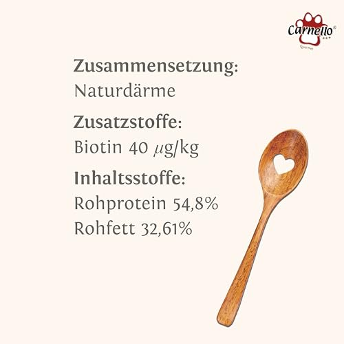 Carnello Hundespaghetti Training – Trainingsleckerli Hunde, Hunde Leckerlis, Hundeleckerli getreidefrei – Wiederverschließbare Beutel (3 x 100g)