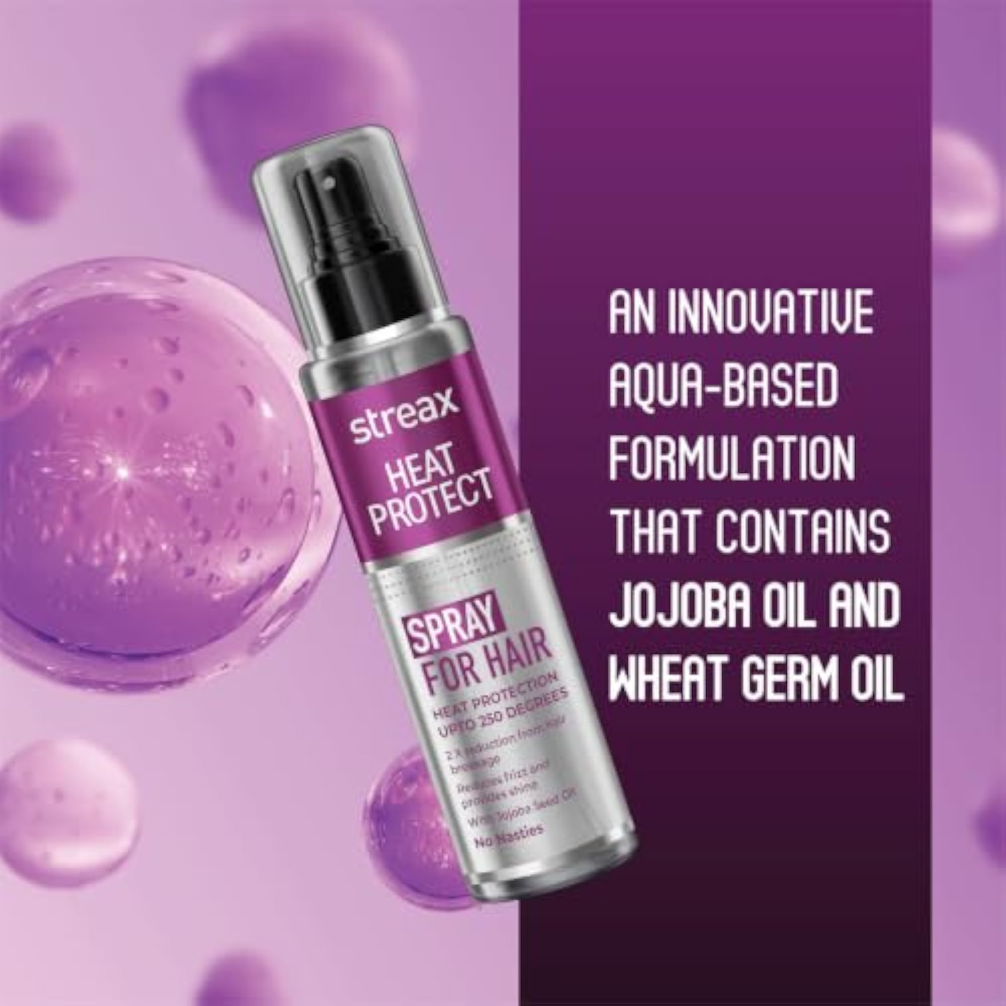Heat Protectant Spray for Hair, 100 ml