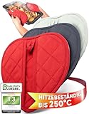 🌟 𝗣𝗥𝗘𝗠𝗜𝗨𝗠 𝗤𝗨𝗔𝗟𝗜𝗧Ä𝗧: Unser Topflappen Set wurde von Experten entwickelt und ist aus hochwertiger & weicher Baumwolle. Es kann im Schongang bei 30°C in der Waschmaschine gewaschen werden