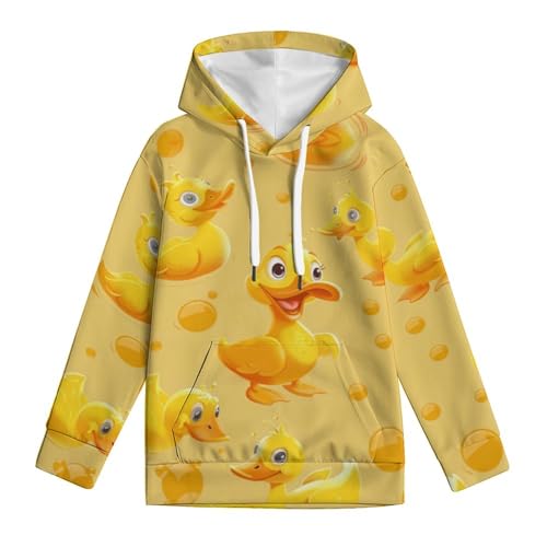 Sweat à capuche canard pour enfant aux finitions soignées de 5 à 13 ans - 4