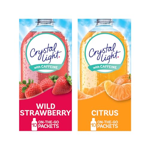 Crystal Light Wild Strawberry, Citrus Energy Drink Mix Variety Pack