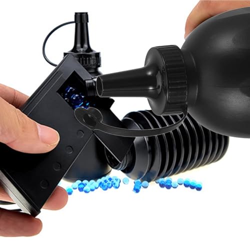 Image of 800ml Gel Ball Refill Bottle, Black Bullets Bead Holder | Plastic Gel Bead Storage Refill Container Liquid Toy Bead Holder Outdoor Game Accessories