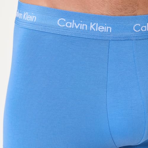 Calvin Klein Herren Low Rise Trunk 5er-Pack 000nb2734a Trunks, Blau (Kings Emerald/Plein Air W Dark Sap), XXL – Ansicht 3