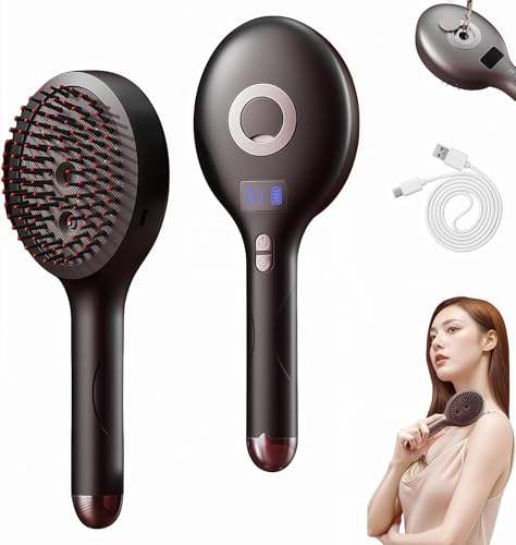 Cepillo de pelo 2 en 1 Mister - Cepillo de pelo húmedo y seco sin enredos con cerdas ultrasuaves, suaviza el cabello, añade brillo, reduce el encrespamiento, se desliza a través de enredos, adecuado