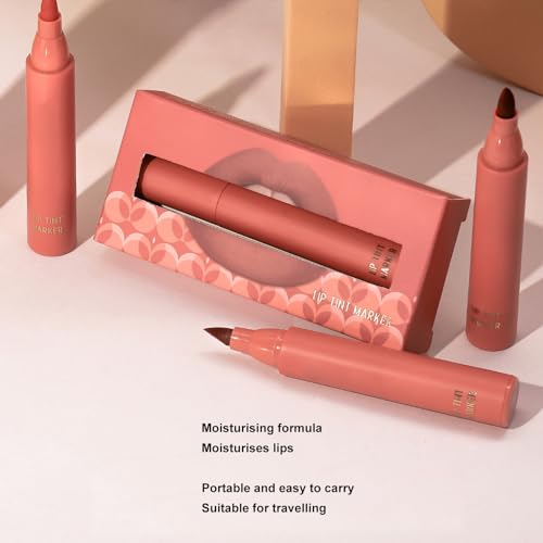 BYERZ Lippenmarker, matte Lippenmarker, 3 Stück à 0,1 Unzen, lange Haltbarkeit für Termine