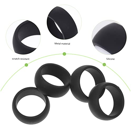 Protector de anillos de silicona para dedos 4 piezas miniatura 5