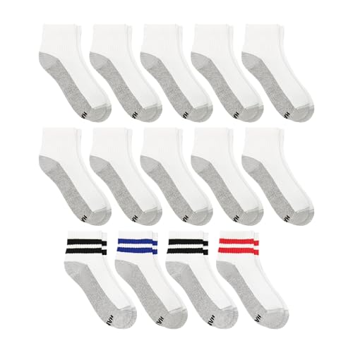 Image of Hanes Men's Socks, X-temp Cushioned Low Cut Socks, 12 & 14 Pair Packs