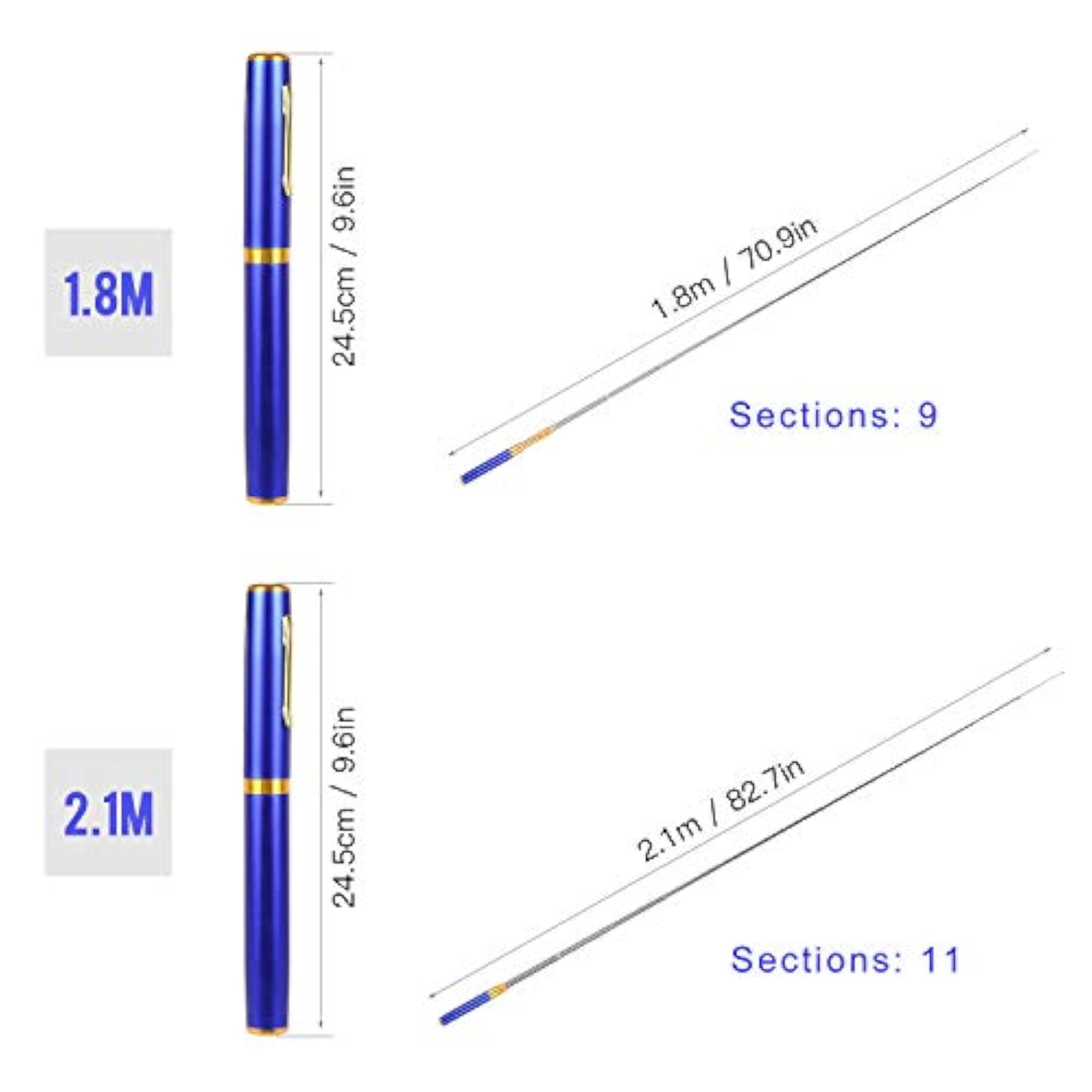 Telescopic Pocket Pen Fishing Rod Mini Fishing Pole