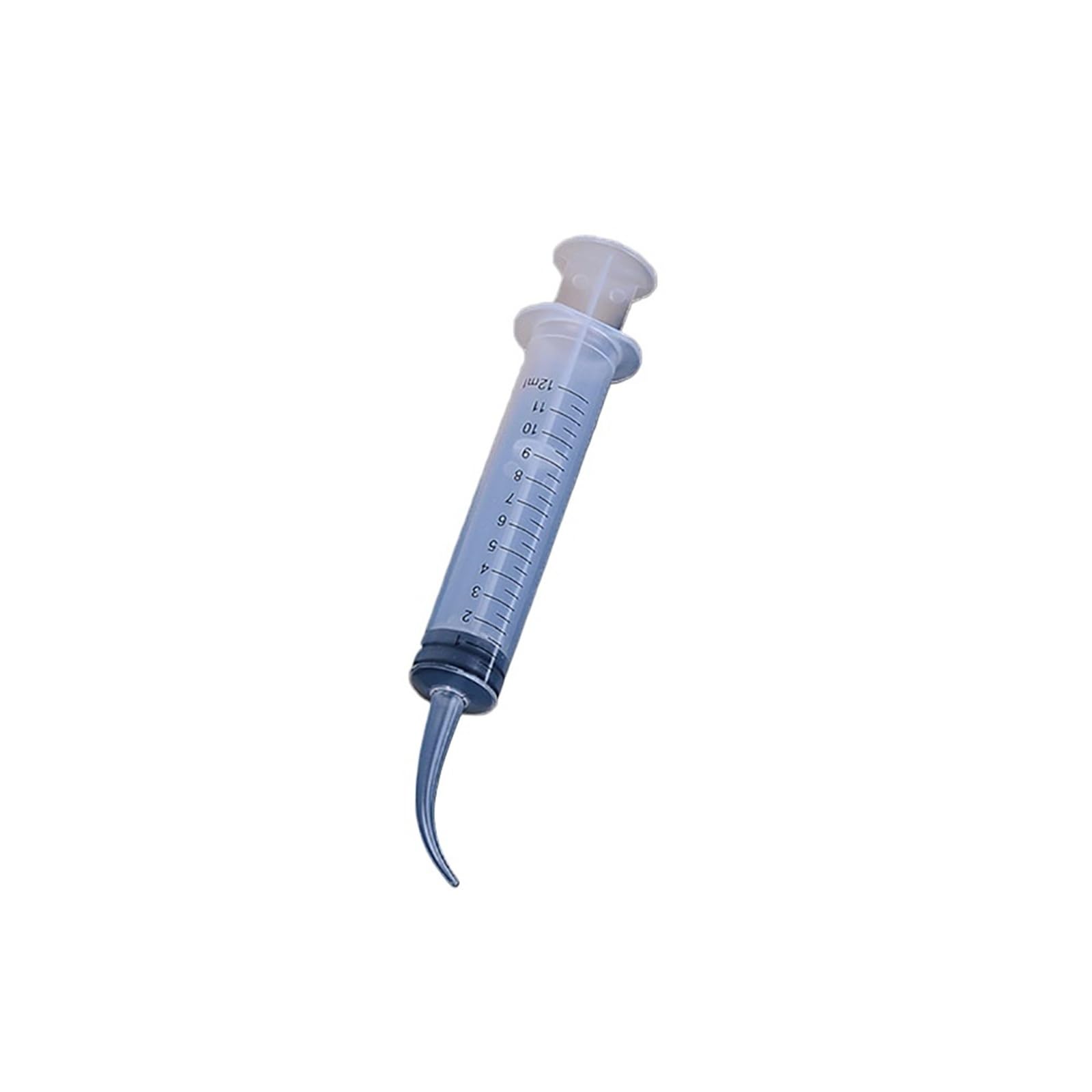 Siringa per irrigazione dentale monouso da 50 pezzi da 12 ml con punta curva da 1,9 mm, strumento dentale sterile per procedura canalare(1.9mm With scale)