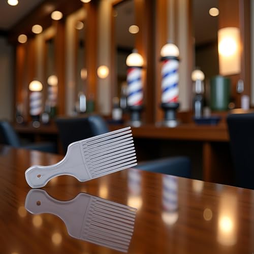 Peine profesional estilo salón con pick para cabello rizado miniatura 2