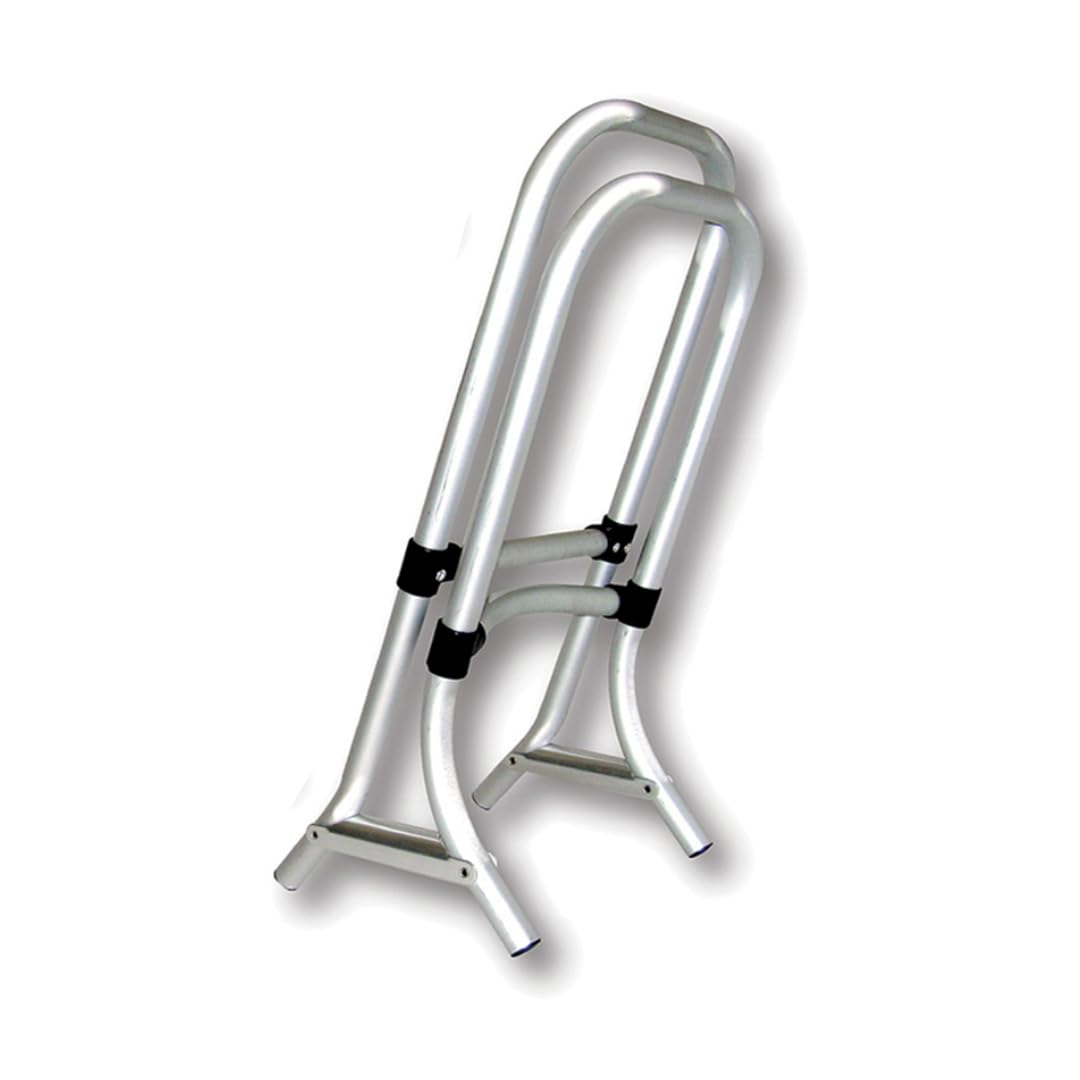 Escalera de Baño para Embarcaciones Neumáticas, Inflables, Semirigidas, 2 Peldaños, Aluminio