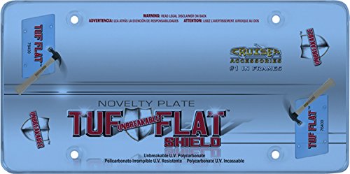 Cruiser Accessories 76400 Tuf Flat Shield License Plate Shield/Cover, Blue - Thumbnail 3