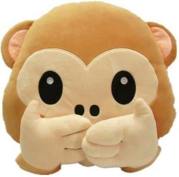 xiaoying Do not Listen do not say Love to See Eye Small Monkey Plush Toy Doll Hand Warmers Pillow Cushions Dual air Conditioning Blanket (MONKEYNOSPEAK)