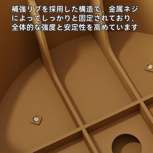 INECAR スツールはスタッキング可能 軽量 コンパクト 組み立て済みで省スペースです。シンプルでスタイリッシュ 頑丈 そして防水性を備え 屋内 家庭用に最適です。 (ライトグレー) [4]