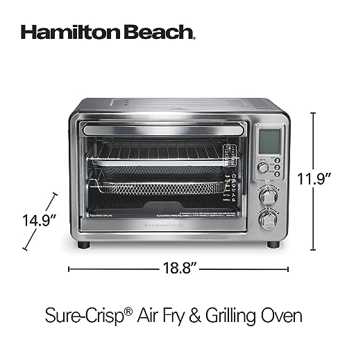 Hamilton Beach 6-in-1 Air Fryer Toaster Oven Combo & Electric Indoor Grill - image 8