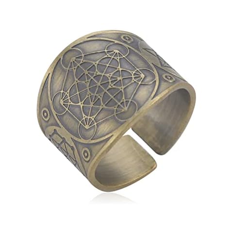 LIKGREAT Anillo Cubo de Metatrón Arcángeles Cover