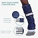 Navaris Horse Cooling Leg Wraps - Robust and Durable Cool Ice Boots for Horses - Freezer Boots Above Hoof - One Size Wrap Fits All - Standing Leg Cooler for Sport or Polo - 2 Pack