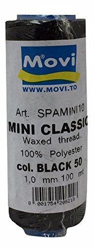 Spago cerato - spessore 1mm -100 mt - colore 50 Black