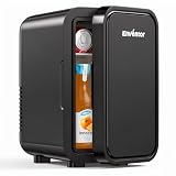 Enventor Mini Fridge 6 Litre/ 8 Can, Portable Cooler and Warmer, AC+12V DC
