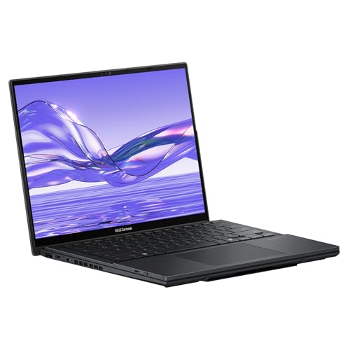 Image of ASUS Zenbook Duo Dual Laptop, Intel Ultra 9-285H, 32 GB LPDDR5X RAM, 2 TB PCIe SSD, 14'' 3K (2880x1800) OLED Touchscreen, Intel Arc Graphics, Backlit Keyboard, W11 Pro, Inkwell Gray