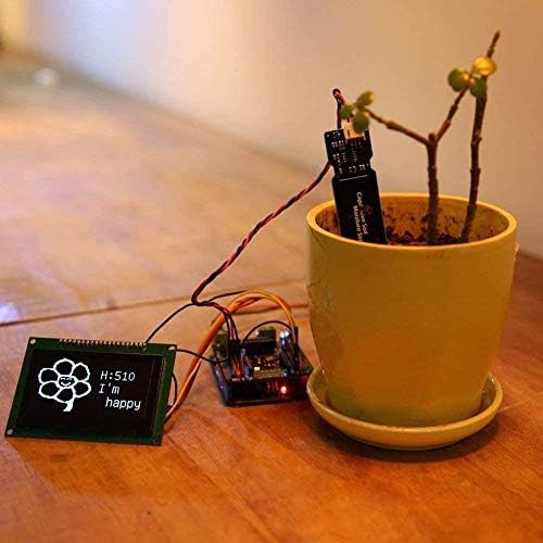 Aideepen 6PCS Soil Moisture Sensor Hygrometer Module V1.2 Capacitive,Analog Capacitive Soil Moisture Sensor Corrosion Resistant Module Plants Watering DIY Kits