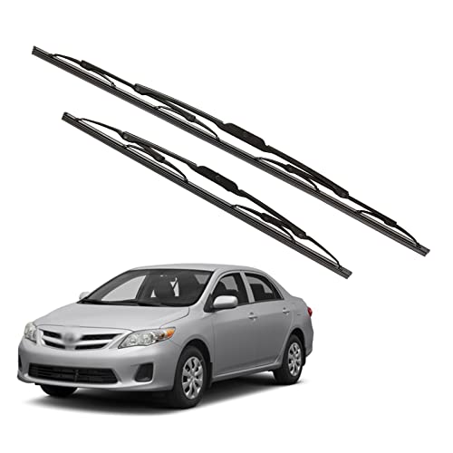 Image of Kylo Windshield Wiper for Corolla /Conventional and Traditional Metal Type Windshield Water Repellency Scratch Proof Metal Wiper Blades Suitable for Corolla (Driver Side - 24 inch, Passenger Side - 16 inch)