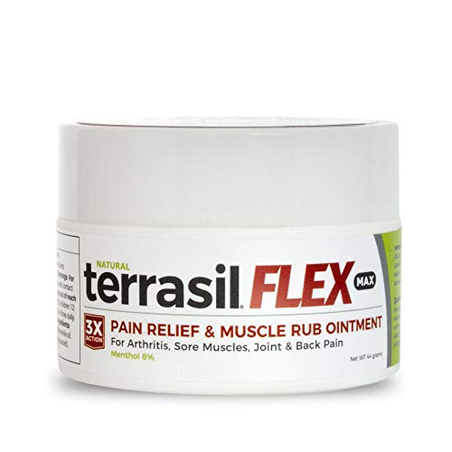 Terrasil Flex Advanced Inflammation Formulation Max Pain Relief & Muscle Rub Ointment for Maximum Strength Pain Relief from Arthritis, Nerve & Back Pain and Sciatica - 44gm Jar