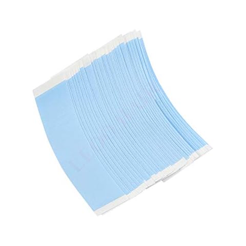 Lace Front | Double Sided Blue Hair Tape Sticker Strip Adhesive Holder Waterproof Human Hair Men & Women Toupee Tape Lace Front Wig Hair System Replacement Extension | Contour C(36pcs x 1 Bag) Cover