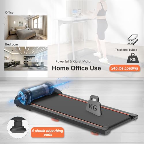 Walking Pad Under Desk Treadmill portátil 2.5 hp 245 lbs miniatura 4