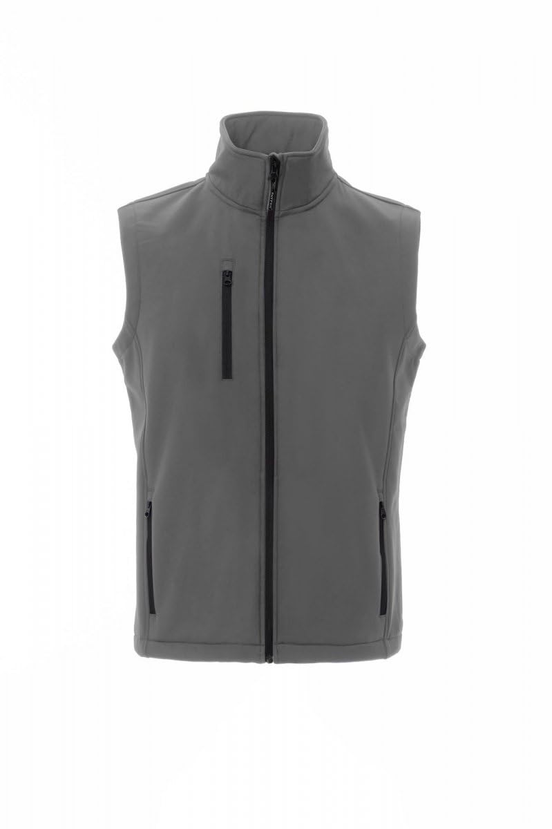 PAYPER GLASGOW Gilet Uomo Donna in Softshell Anti Vento Idrorepellente Giubbotto Smanicato