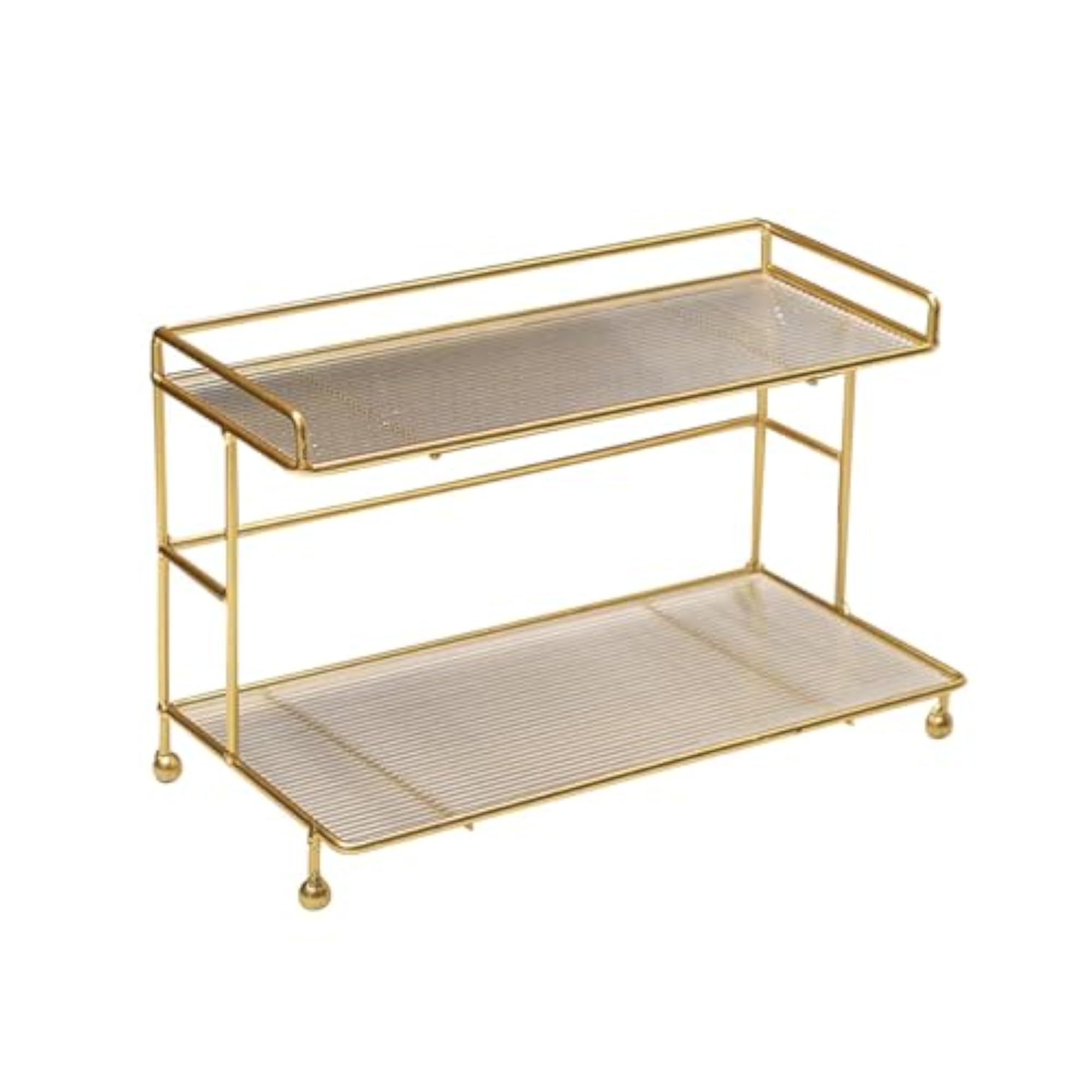Iron Storage Rack Rectangle for Desktop Dessert Display