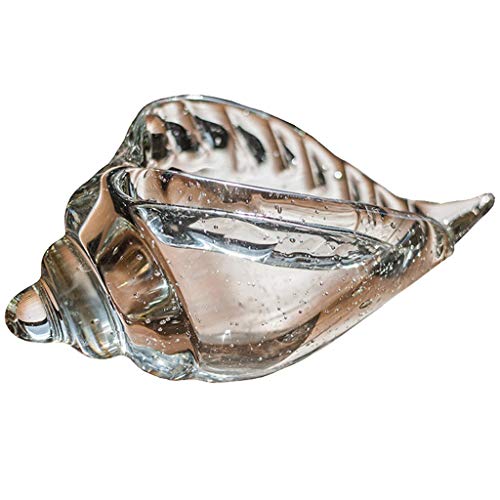Figurine de Coquillage de conque en verre, le cadeau idéal pour décoration de bureau