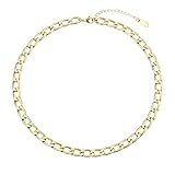 Minimalistische Kette: Kombination mit verschiedenen Charms, um einen modernen, Ton-in-Ton-Look zu erzielen; Basis für deinen individuellen Layering-Look oder als einzelner Blickfan.