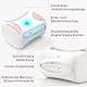 momcozy Orthopädisches Kniekissen für Seitenschläfer & Schwangerschaft - Memory Schaum Kniekissen für Hüfte, Rücken, Ischiasschmerzen, Verstellbarer Gurt