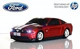 Road Mice Ford Mustang Wireless Mouse - Red/White (HP-11FDMGRXW)
