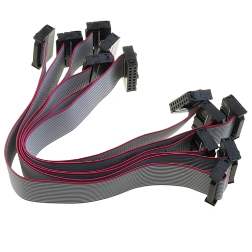 Conector IDC de 16 pines 20 cm negro pack x6 miniatura 4