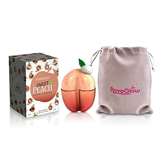 Kimberly Sweet Peach-Eau de Parfum Spray Perfume, Fragrance For Women - Daywear, Casual Daily Cologne Set with Deluxe Suede Pouch- 3.4 Oz Bottle- Ideal EDP Beauty Gift for Birthday, Anniversary