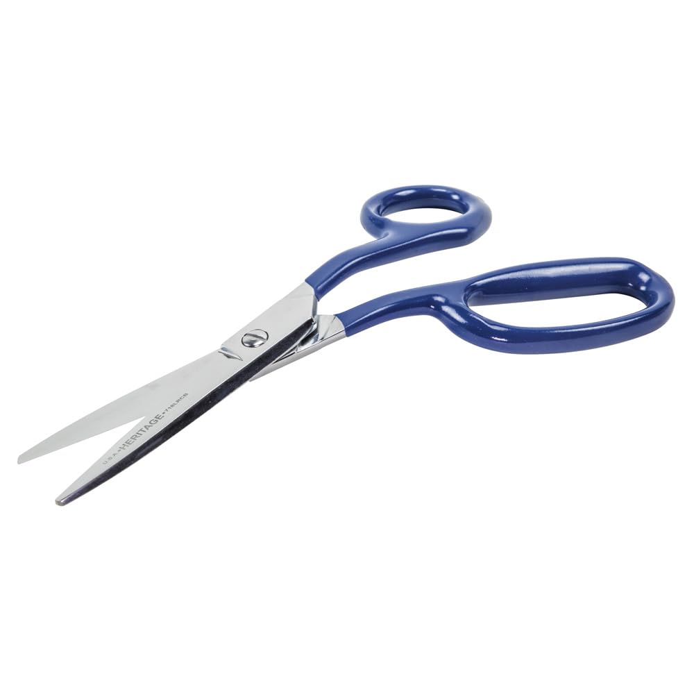 Klein Tools g718lrcb resistente alfombra esquila tijeras con curvado BLUNT cuchillas, 9