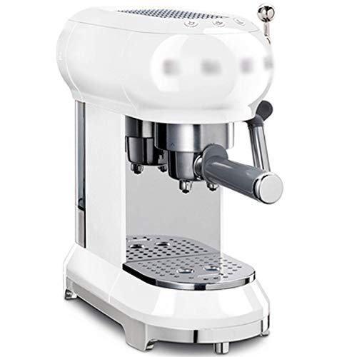 YNIYUJKL Schnellheizende Kapselkaffeemaschine Für Zuhause Und Büro Mit Milchaufschäumer, Halbautomatische Kleine Latte- Und Cappuccino-Maschine,White